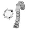 AE1200 Watch Case For Casio 3299 AE-1200WH Stainless Steel Modified Metal Shell with Waterproof Ring Black Silver Watch Case