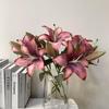 Wreath Garden Floral Elegant Wedding Nordic Style Fake Plant Faux Lilies Artificial Flower Bouquets