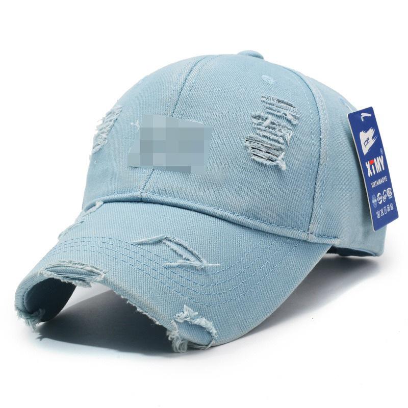 Distressed Baseball Cap Women Unisex Trendy Embroidered Letter Sun Visor Dad Hat