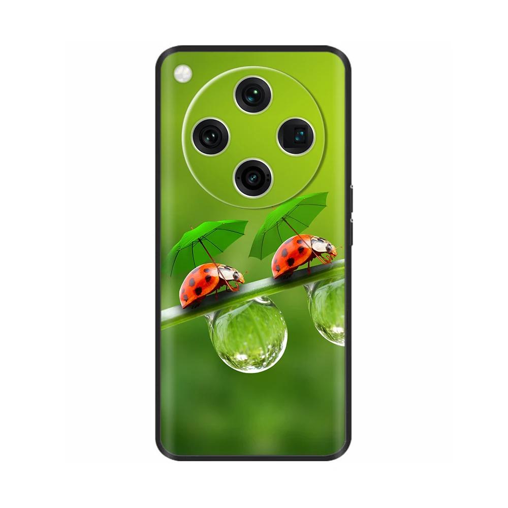 Painted Cover For Oppo Find X8 Pro Soft Black Silicon Back Cover Cases For Oppo Find X8 Findx8 Pro Shockproof Shell Cases Bumper