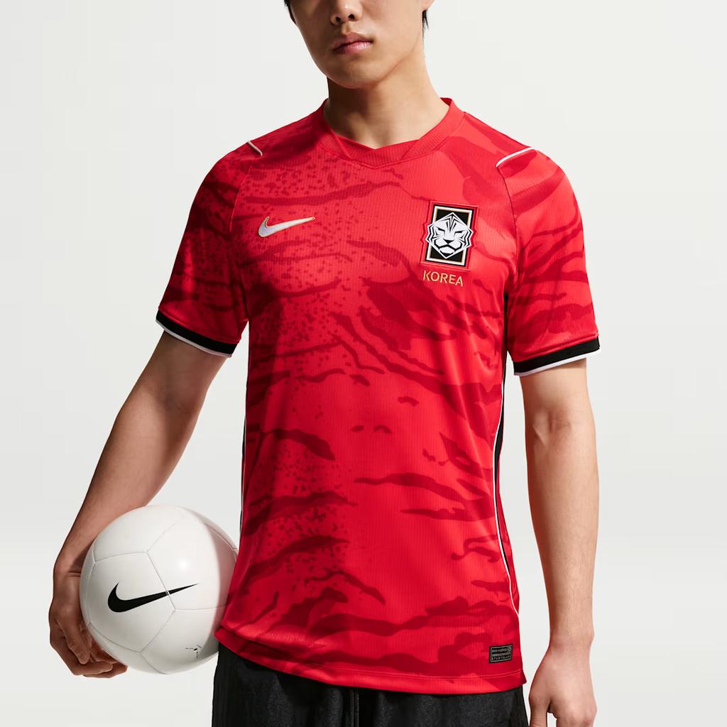 Nike Korea 2026 Stadium Home Global Red/Black/White/Club Gold Men Tops IB5328-679