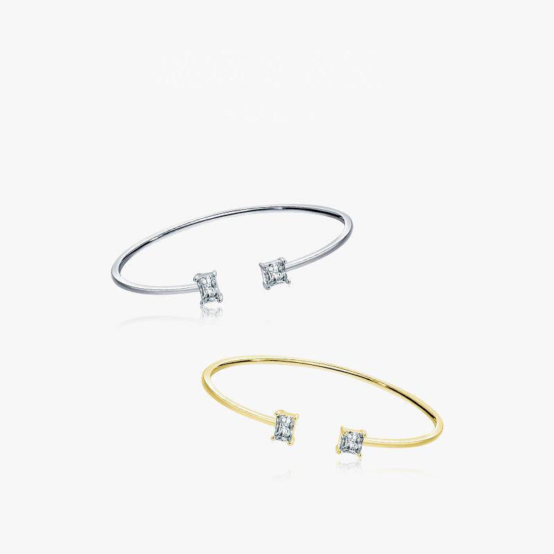 Tancise 925 Sterling Silver Bracelet Jewelry Geometric Bead Chain Link Bracelets Fashion Fine Wedding Gift for Girlfriend Women