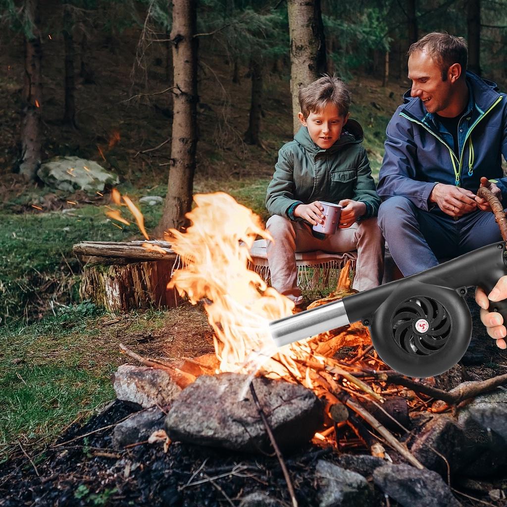 5200mAh Akku-Elektro-Luftgebläse Handheld Wiederaufladbares Laubgebläse Staubfänger für BBQ Camping Mit 2 Stück Akku 12V 20W