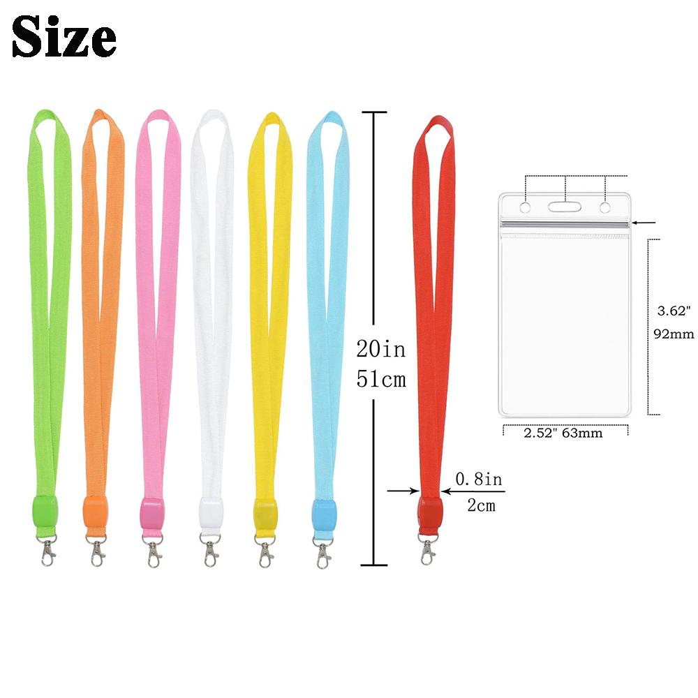 Worker Cruise Lanyards Keychain ID Badge Case Flashing Lanyards Card Holder LED Light Up Neck Strap