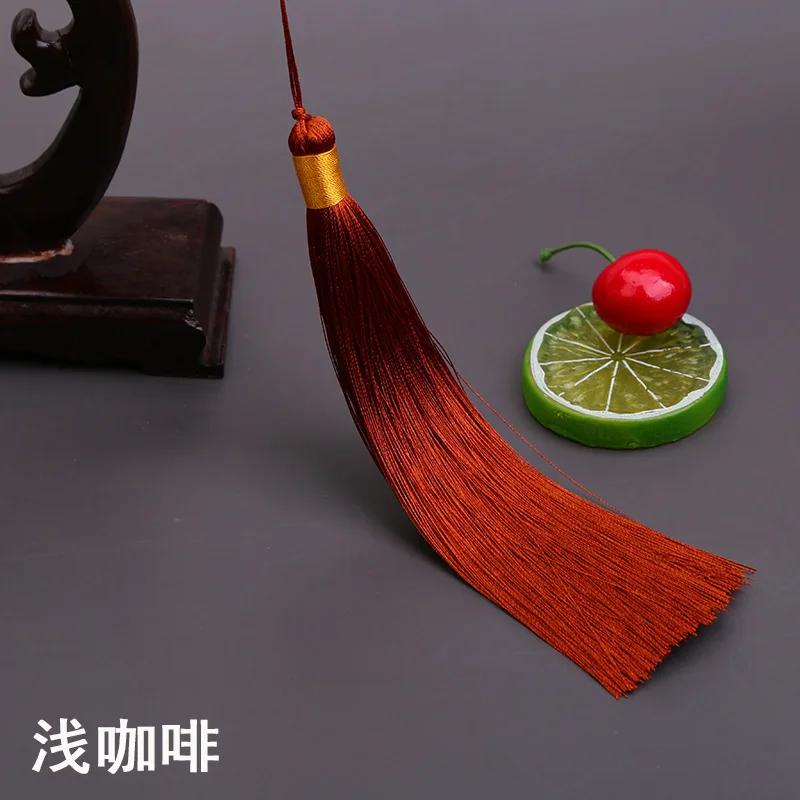 17CM Long Tassel Spike Chinese Clothing DIY Accessories Musical Instrument Pendant Ice Silk Vertical Spike Tassels for Crafts