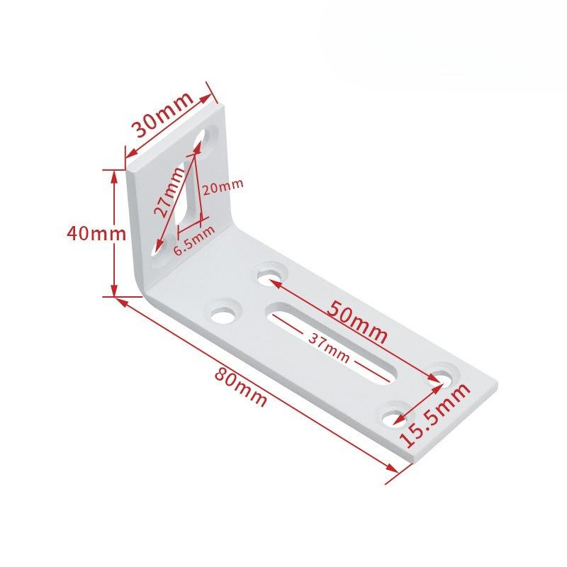 1Pc Adjustable L-Shape Corner Brace with Screws - Slotted Joint Right Angle Bracket for Furniture Wood Shelves Cabinet
