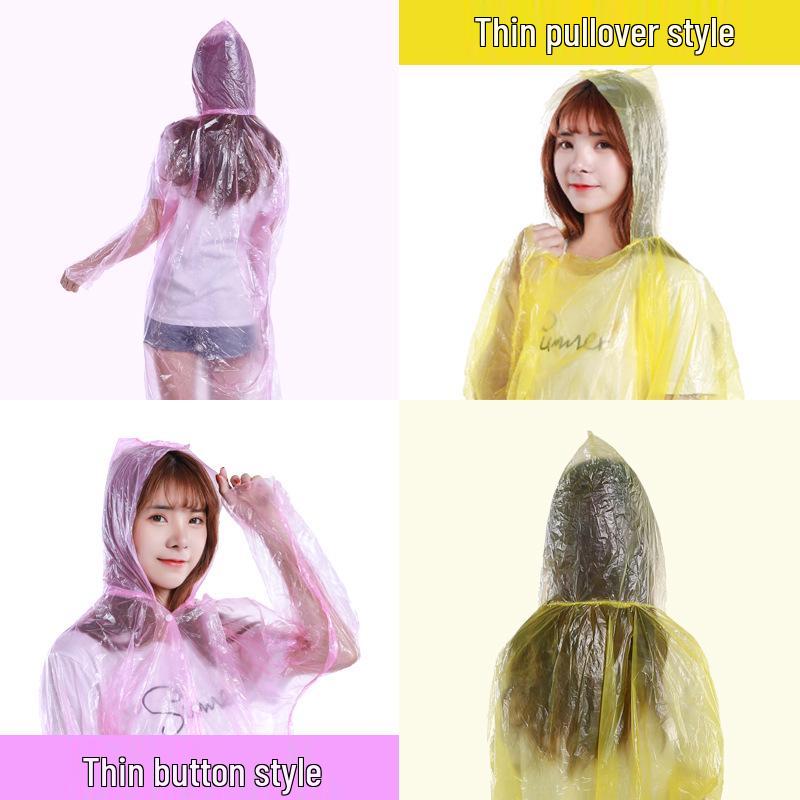 Children's & Adults' Thickened Extended PE Rain Poncho with Shoe Covers
