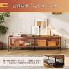 WLIVE TV TV Low Width Low TV Large TV Compatible with AV Corner TV Living Bedroom ADSG621 Brown Stand, Board, Board, 150cm, Type, Stand, Vintage,