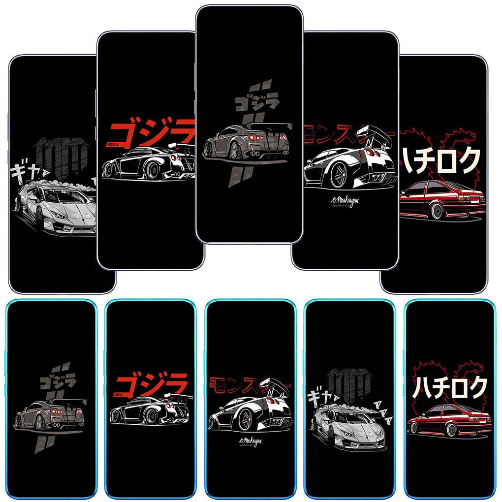 

Чехол для телефона Motorola Moto Edge 40 30 neo G54 G24 G84 iPhone 15 14 Xiaomi Redmi Note 13 12 11 Pro Samsung Galaxy A34 A54 AE86 Supercar Car Initial D