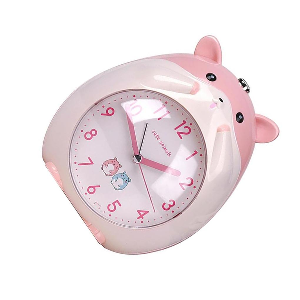 

Детская комната будильник украшение для дома создание звука мультфильм хомяк настольные часы устройство отображения времени розовый