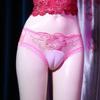 Seducenti Uomo Travestito Nascondi Pene Gaff Intimo Punta del Piede di Cammello Slip Mutandine Sissy Pizzo Trasparente Delicato Fiore