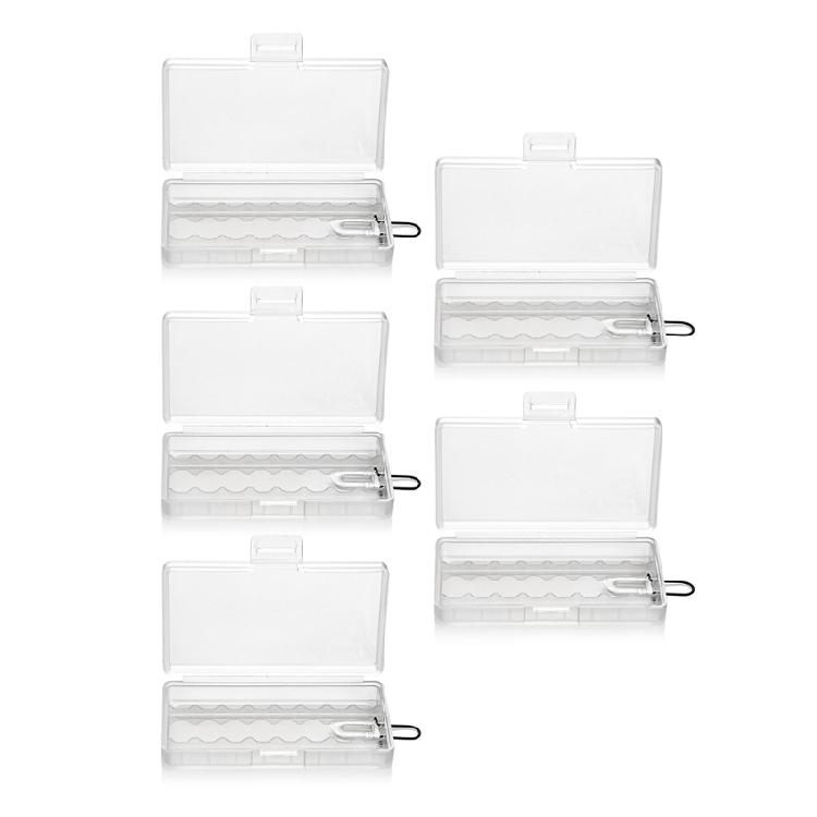 Boîte de Rangement pour Piles 3A à Coque Dure 8 Emplacements avec Fermeture Sécurisée pour les Besoins Domestiques, de Bureau et de Voyage