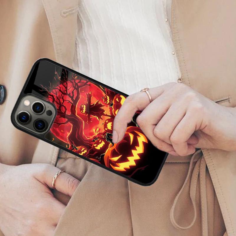 Halloween Pumpkin Spooky Magnetic Phone Case For APPLE iPhone 17 Air 16 14 13 12 Pro Max 15 Plus Charge With MagSafe Cover