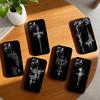Cyber S-Sigil C-Cross Phone Case For iPhone 17,16,15,14,13,12,11 Plus,Pro Max,XS,Soft Silicone Black Cover