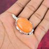 Oragne Sponch Coral 925 Solid Sterling Silver Pendant, Handmade Gemstone Pendant Jewelry, Gifts For Wife Brand New Pendant
