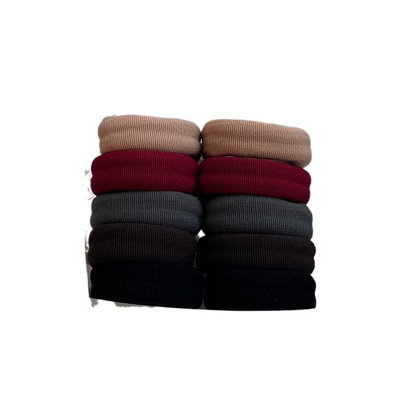 10Pcs/set Bold and Thickened Seamless Rubber Band, Black Hair Band, No Hair Damage, Headrope, Seamless Hair Rope, High Elastic Hair Tie.