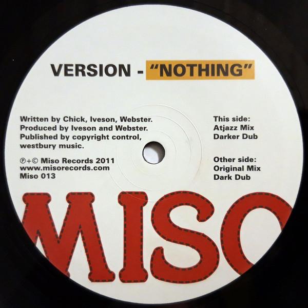 

12inch Record VERSION - Nothing Miso013 Miso 2011 UK Dance & Electronica Used