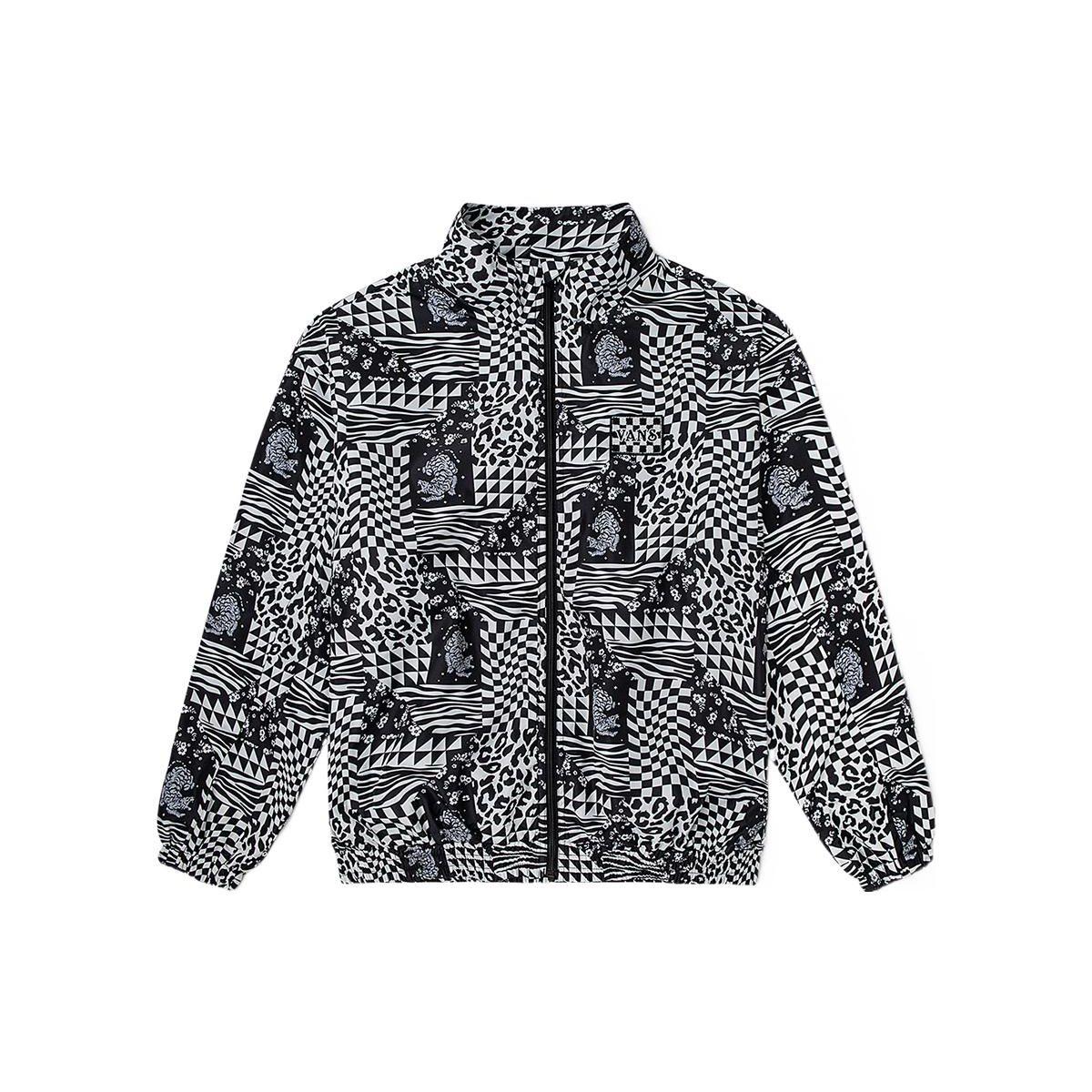 

Vans Psychedelic Print Stand Collar Fleece Jacket Black White VN0A5H9T7TO S