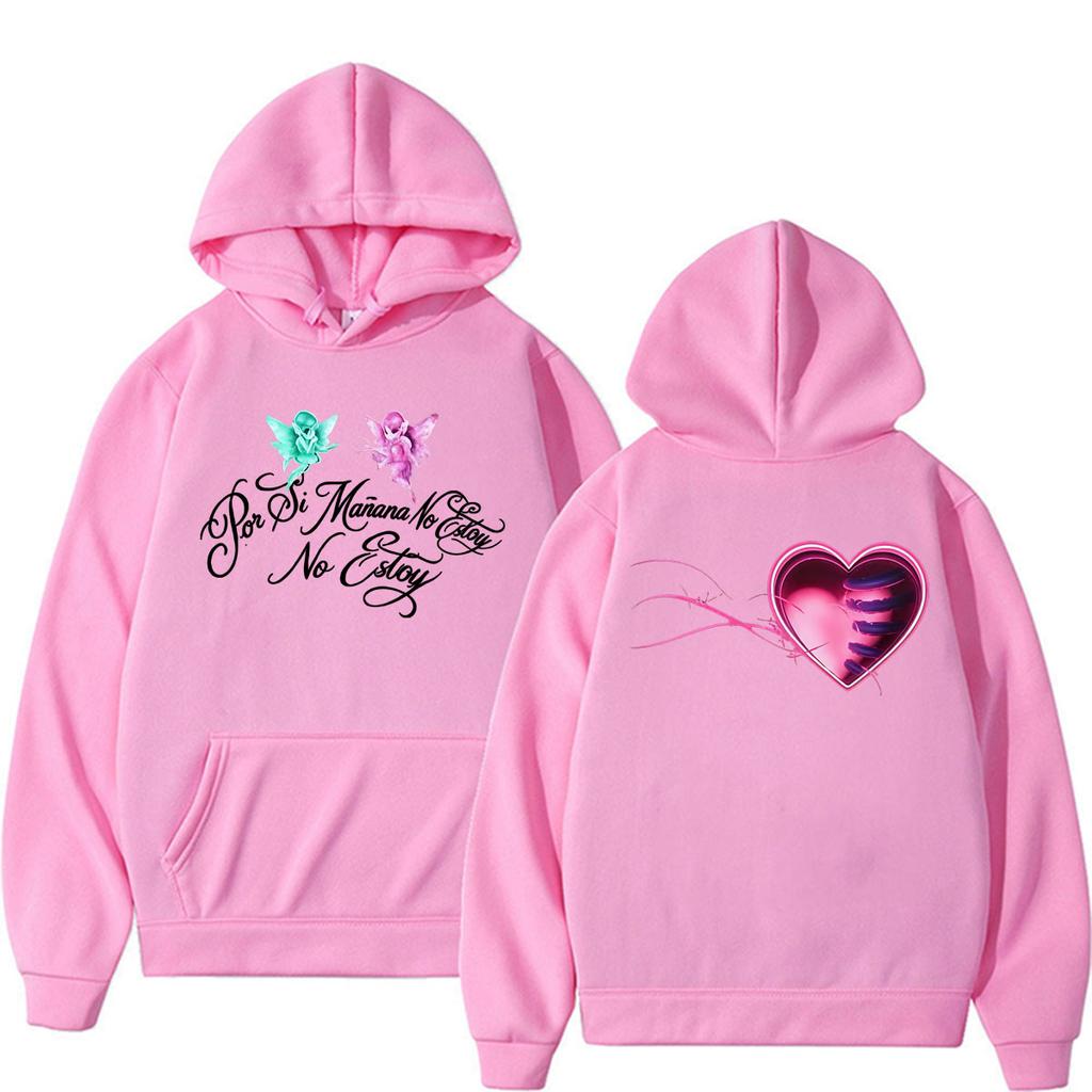 Omar Courtz Por Si Manana No Estoy Tour Heart Hoodies Unisex Vintage Fashion Aesthetic Sweatshirt Casual Long Sleeve Pullover