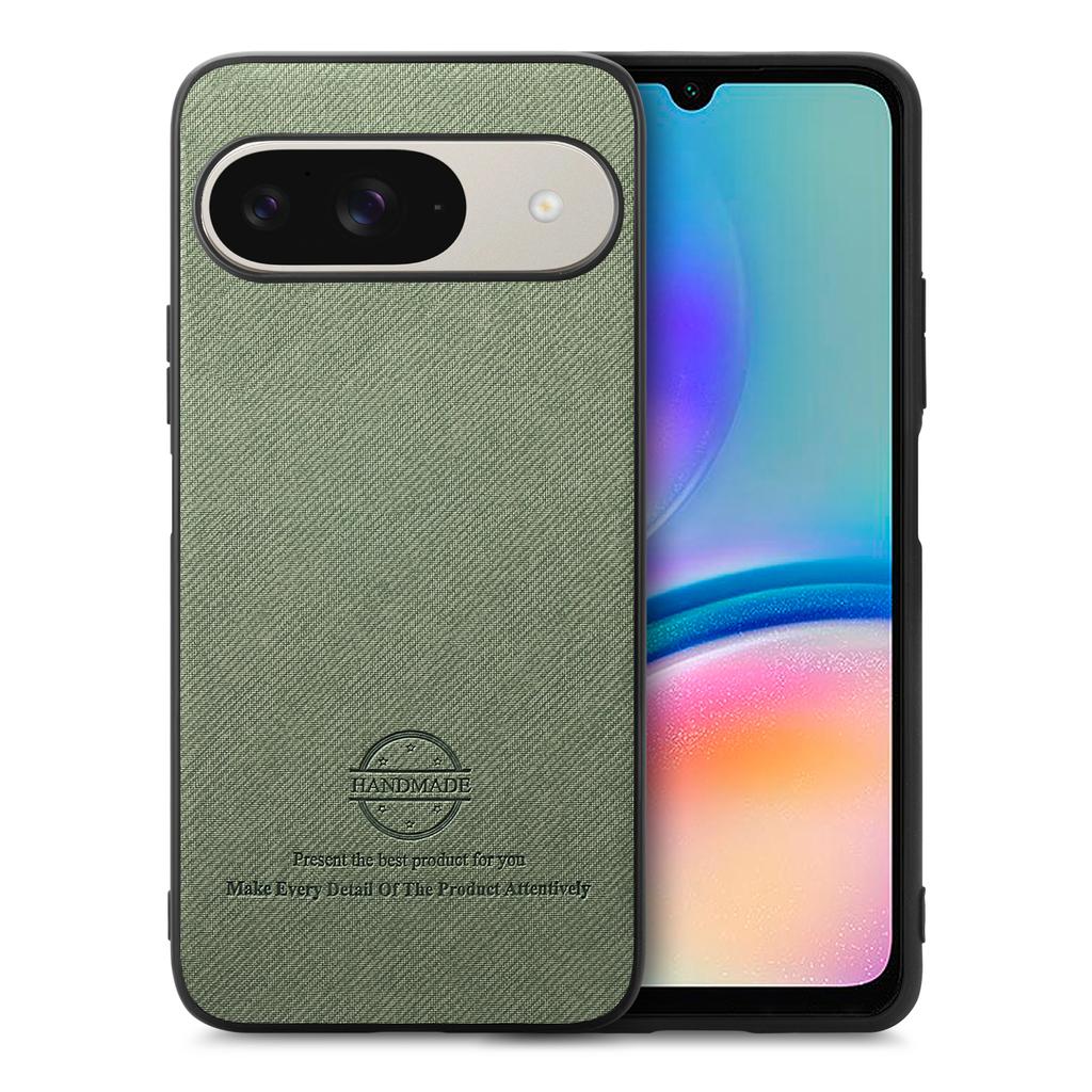 For Google Pixel 10 Pro/10/9 Pro/9 Leather Phone  Back Cover with Cloth Texture