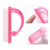 Nagelborstel voor nagelkunst en pedicure, zacht, stofverwijderend, rond, plastic, reinigings- en scrubvijl, manicure, vingerverzorging, hulpje voor de salon