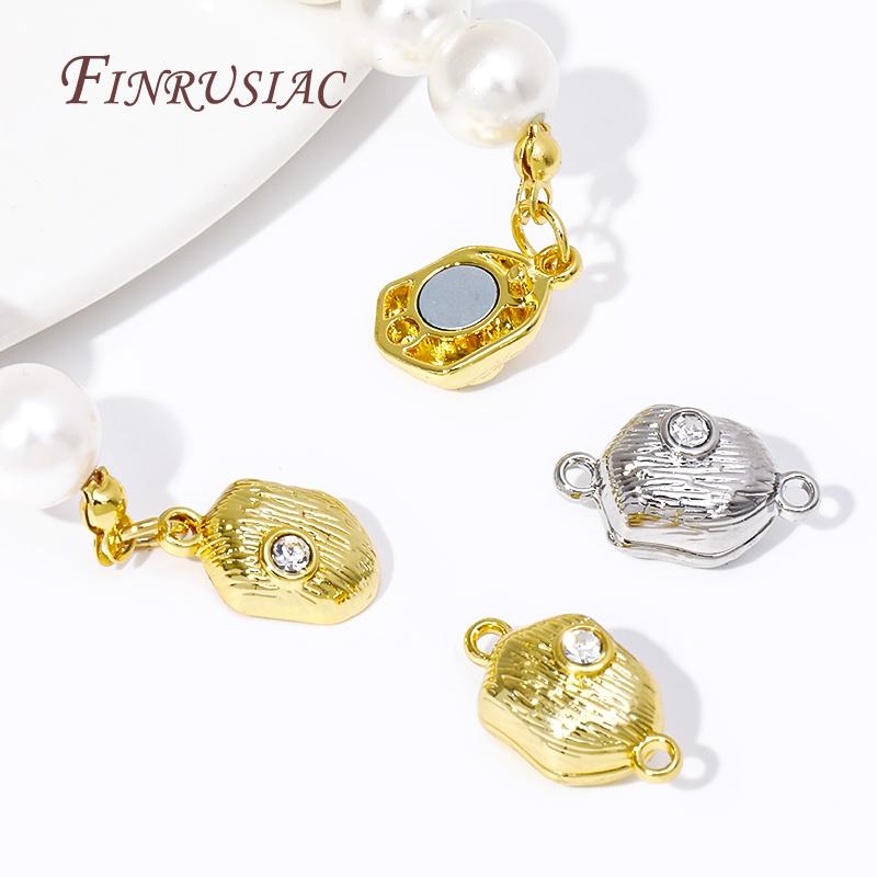 18K Gold Plated Bracelet Clasps Connectors DIY Bracelet Necklace Fittings Magnetic Clasps Accessories For Jewelry Making