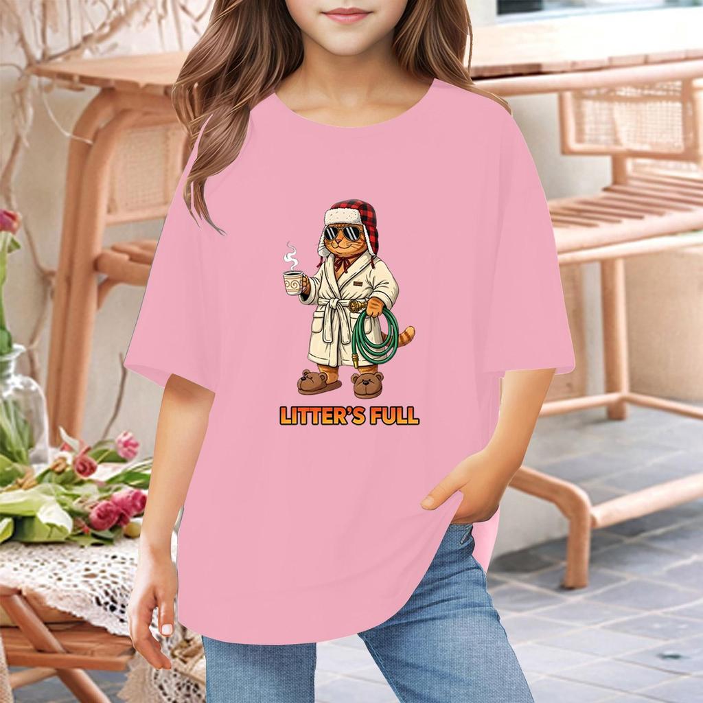 Футболки для малюків, дівчаток, хлопчиків, дитячі футболки з принтом і короткими рукавами для хлопчиків і дівчаток 1-12 років