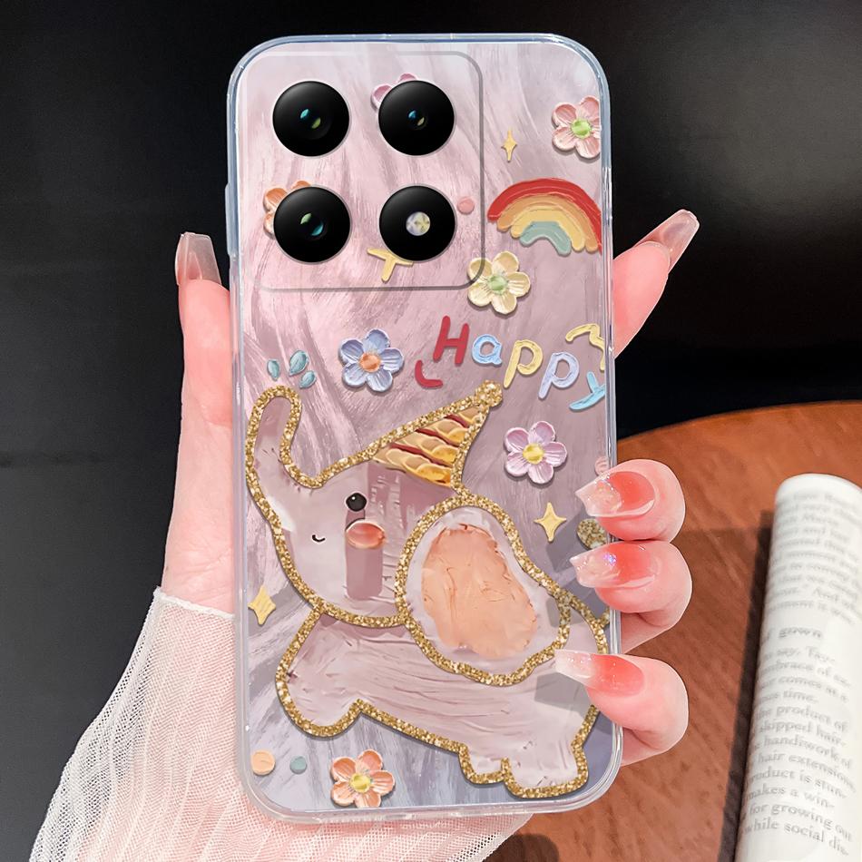 Case For Xiaomi 15T Pro Creative Funny Phone Shell For Xiaomi 15 T Transparent Soft Silicone Lightweight Protective Back Cover