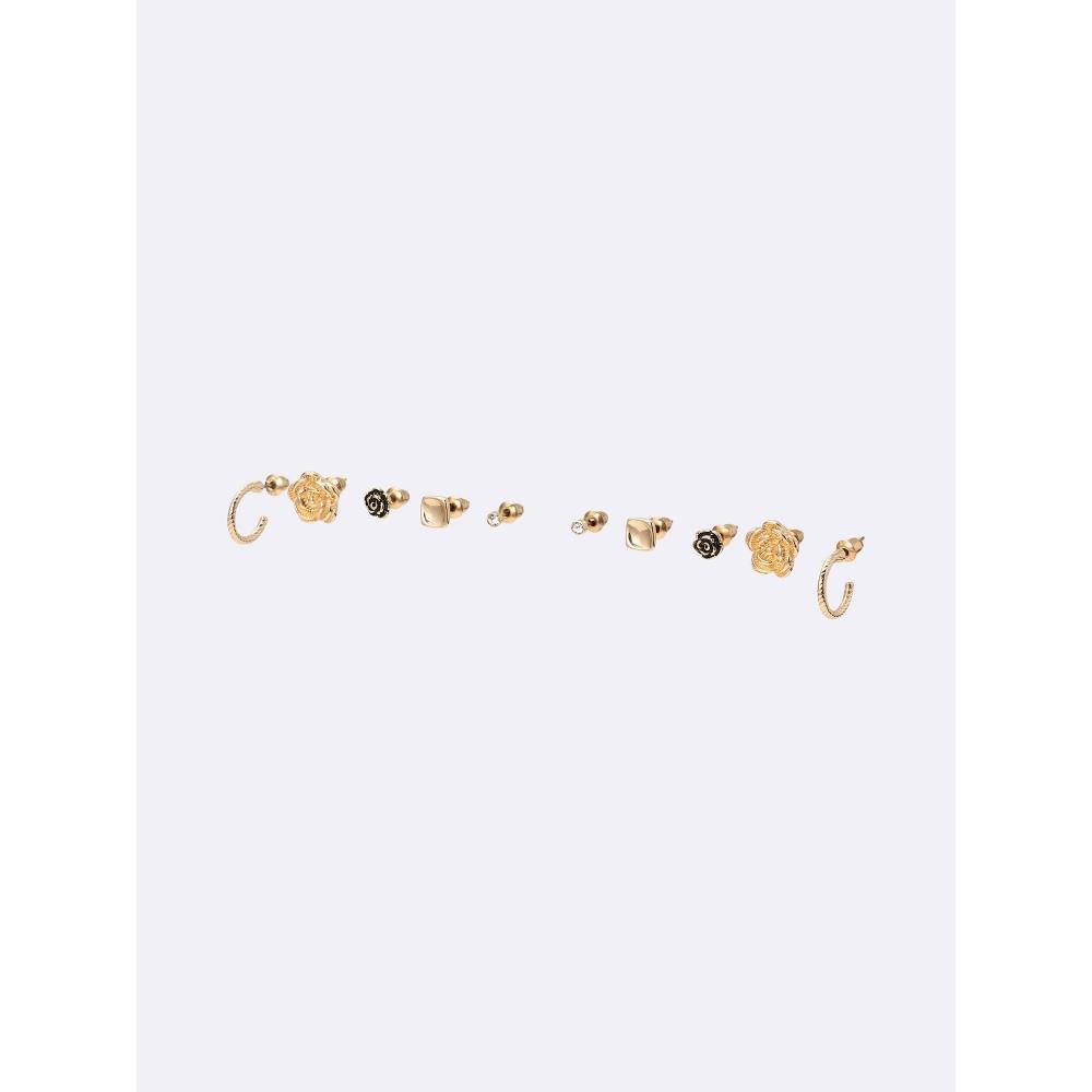 GU by Uniqlo Rose   Multi Mini Earrings 5p