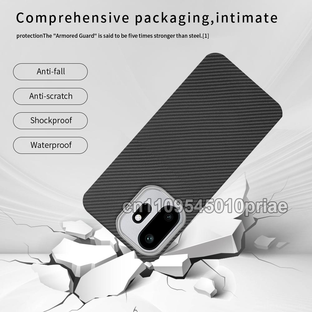Case for Oneplus 15t Carbon Fiber Ultra-thin Phone Case Aramid Fiber Material Phone Protection Magnetic Slim Light Premium Case