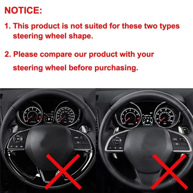 Audio Cruise Control Button Steering Wheel Switch Button Sticker Cover Trim For Mitsubishi ASX Lancer Outlander RVR Pajero Sport
