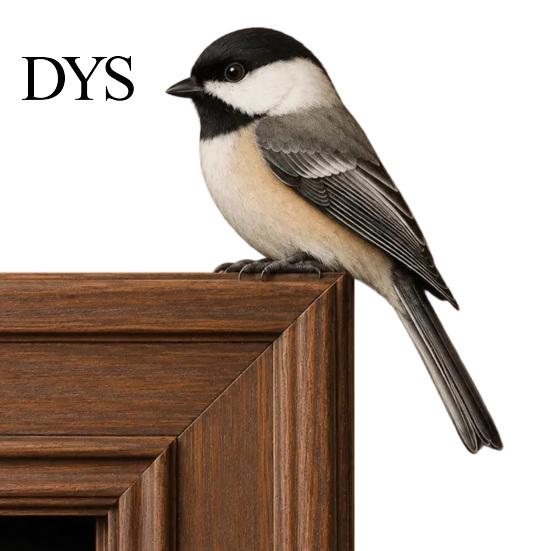 Wooden Bird Door Frame Decor Topper Decor, Adorable Shape Corner Statue, Handcrafted Wood Sign, Woodland Natural Charm Home Accessories Art