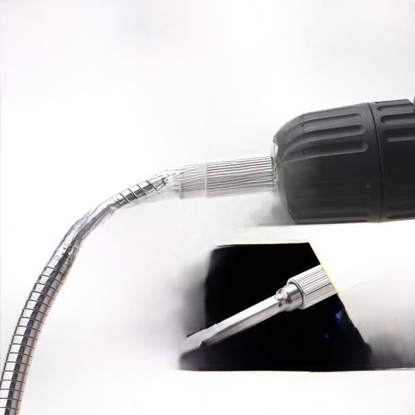 Electric Drill and Screwdriver with Multi-Function Soft Shaft and Universal Connecting Rod