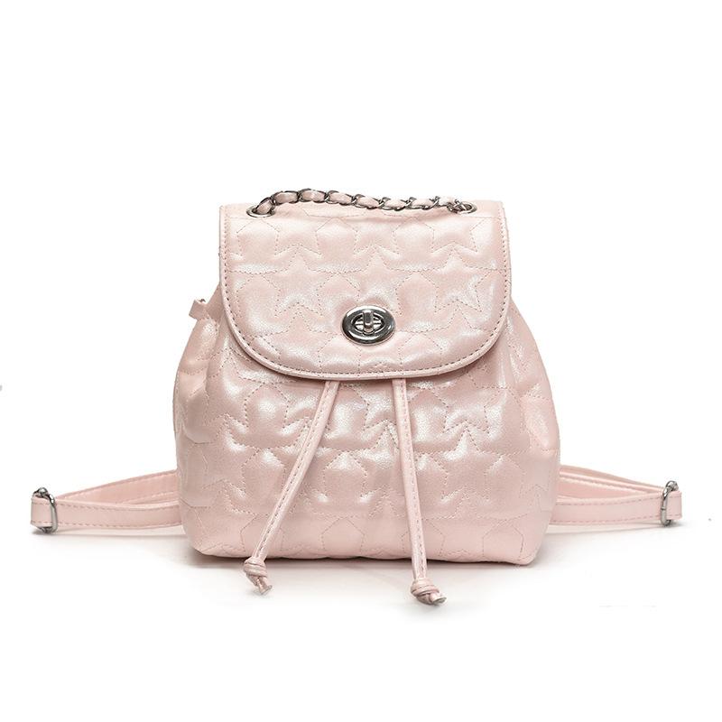 Bags Women's Bags Summer 2025 New Small Fragrant Wind Diamond Backpack Fashion Versatile Travel Bucket Bag Tide