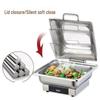 ZISIZ Electric Square 6L Buffet Food Warmer