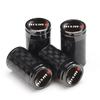 4pcs Carbon Fiber Car Tire Valve Caps for Nissan NISMO 370Z Altima Kicks MARCH NV200 QUEST Patrol Teana Decoration SS33