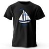 Men's Yachting Graphic Print T-Shirt 100% Cotton Vintage Tops for Summer Oversize Style Women Tees