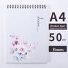 Thickened A4 Coil Sketchbook: Blank, Simple, Colorful Art Journal for Students and Kindergarten.
