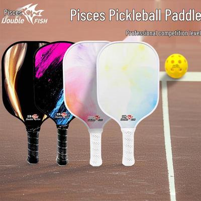 Raquete de Pickleball de Fibra de Carbono Double Fish