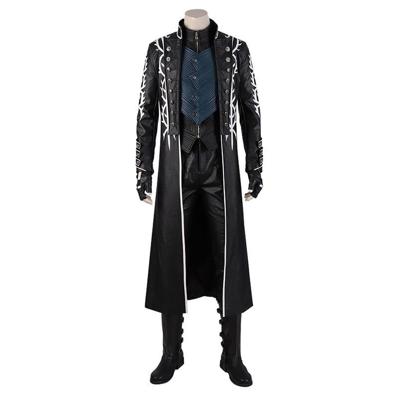 Devilmaycry 5 Cos Vergil Windbreaker Full Set Cosplay Costume for Men