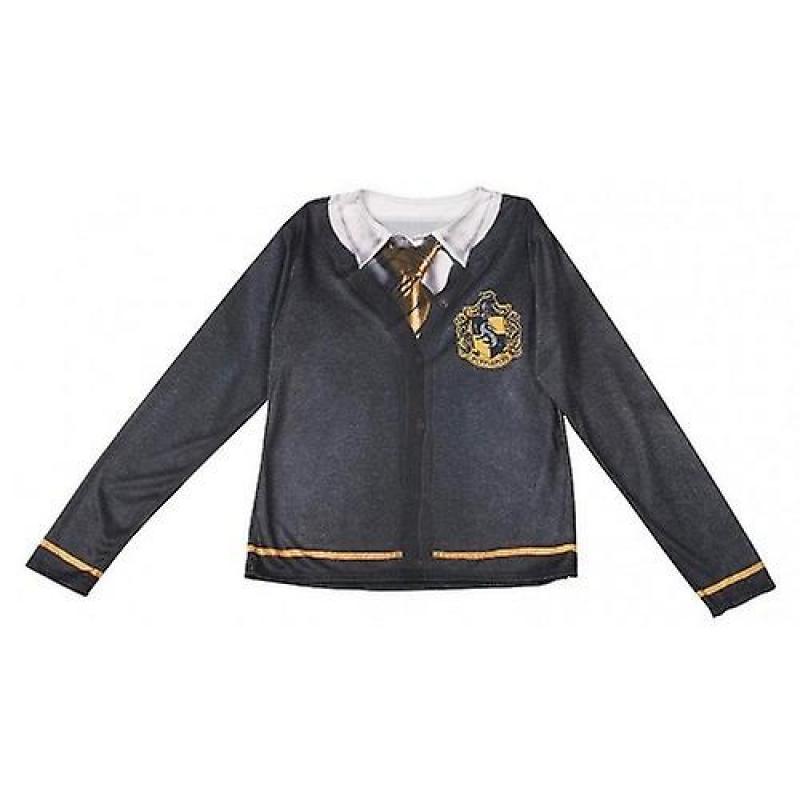 

Женский/Дамский костюм Гарри Поттера Пуффендуй, топ L серый