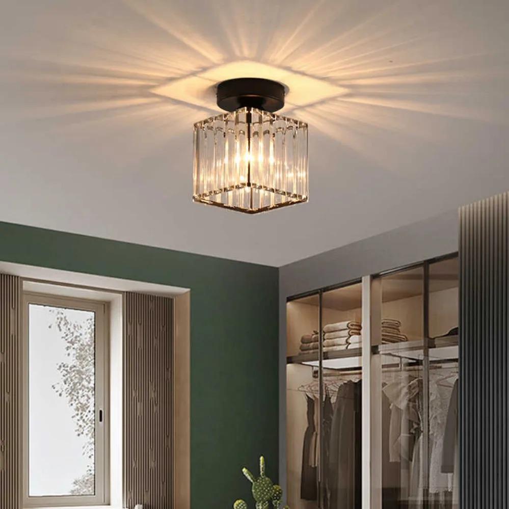 Xiaomi Nordic Modern Simple Led Ceiling Lights Acrylic Crystal Lampshade Unique Lamp Designs Wall Aisle Corridor Living Room Pendant