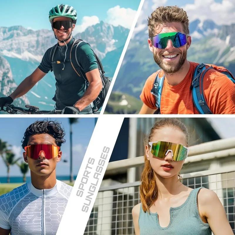 Men's and Women's Fashionable Glasses Protection Wide Edge Sports Glasses Anti Glare Non Degree Goggles