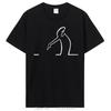 La Linea TV T-Shirt Für Unisex Zeigender Humor Lässige Sweatshirts T-Shirt Neuheit Trendig Locker Lustiges Baumwoll-T-Shirt