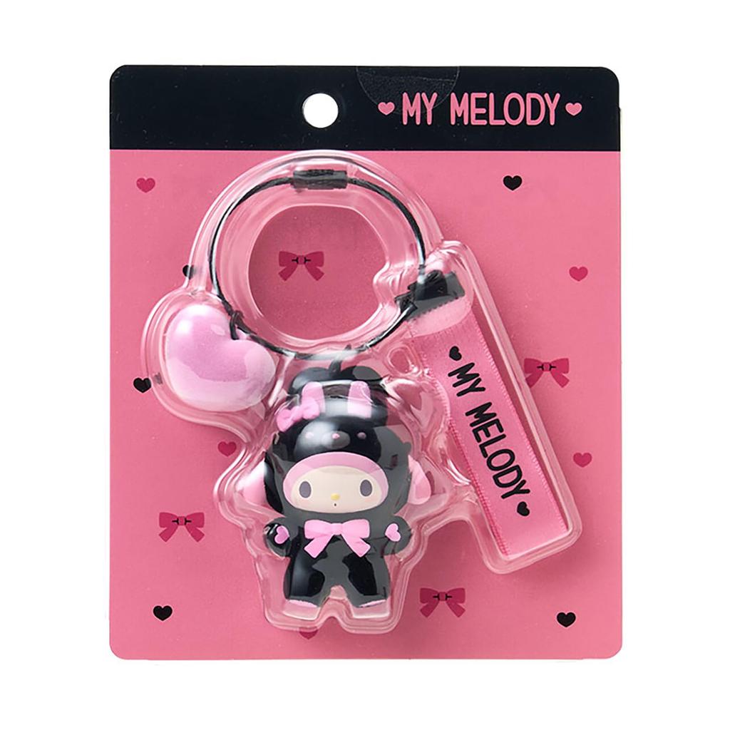 Sanrio Keychain My Melody Flocked Finish 387550 (Black Animals)