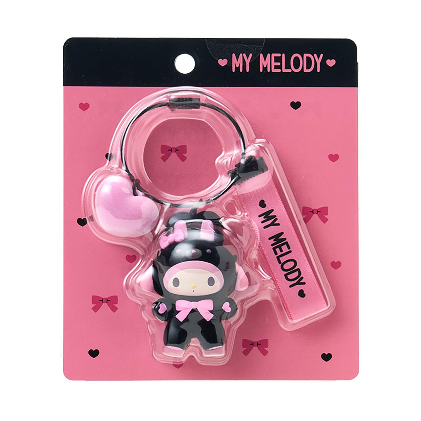 

Брелок Sanrio Моя Мелоди С ворсистым покрытием 387550 (Черные животные)