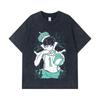 275 GSM Washed T-shirts 100% Cotton Haikyu V3 Oikawa Print Unisex Heavy Cotton T Shirt