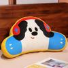 White Highland West Terrier Plush Toy Lumbar Support Detachable Cover Gift Doll