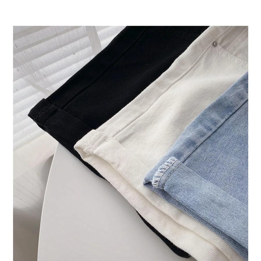 Summer Wide Leg Denim Shorts with Belt Women Korean Fashion High Waist Poclet Hot Pants Cowboy Jeans Streetwear Y2K Short Pants