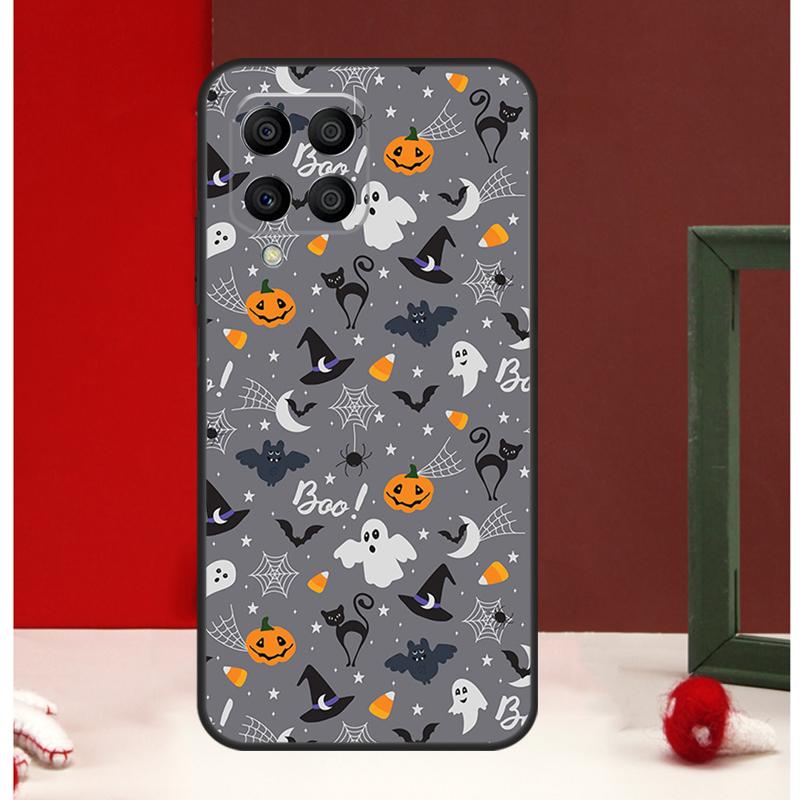 Cute Halloween Ghost Bat Cover For Samsung Galaxy M23 M13 M33 M53 M31 M51 M21 M30s M20 M12 M32 M52 M54 M34 M14 Case